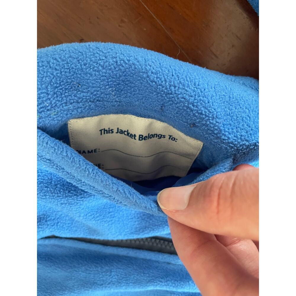 OshKosh B'Gosh Toddler Jacket Size 2T Pockets Blue Black Has Small Interior Flaw - Picture 10 of 14